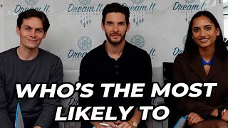 Ben Barnes, Amita Suman and Freddy Carter (Shadow and Bone) play Who's the Most Likely to !