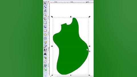 Inkscape guitar template, left handed guitar