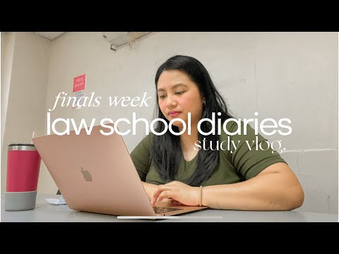 law school diaries ⚖️ third year finals study vlog