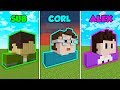 SUB vs CORL vs ALEX - PALS HOUSES in Minecraft! (The Pals)