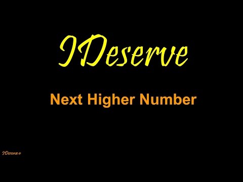 Next Higher Number