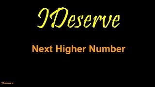 Next Higher Number