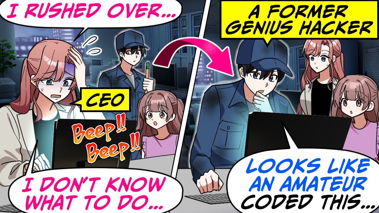 A Hacker Attack Forced the CEO Mom to Bring Her Kid to Work at Midnight! I…[RomCom Manga Dub]