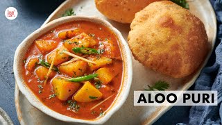 Aloo Puri | कुकर में बनाइए झटपट आलू पूरी | Tari Waale Aloo No Onion No Garlic | Chef Sanjyot Keer screenshot 4