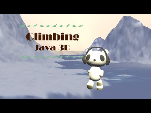 Java 3D: Climbing Bear (without music)/クマの山登り