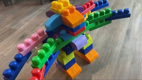 ASMR Toys - Making a Mecha Robot Kaiju with 4-Arms Using Mega Bloks First Builders