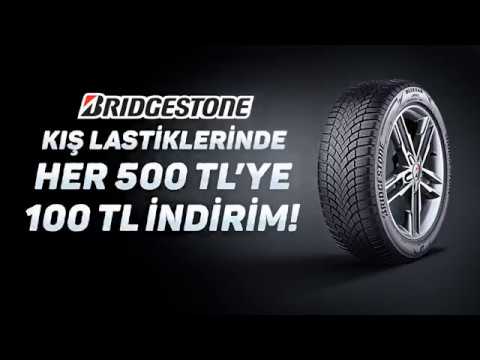 Bridgestone Kış Lastiği Kampanyası - Her 500 TL'lik kış lastiği alışverişinize 100 TL indirim