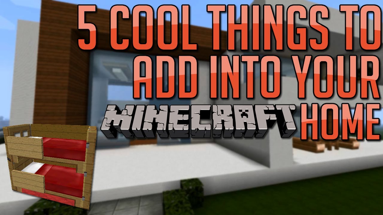 Minecraft: 5 Cool Things to Add to Your House/Base (EP.5) - YouTube