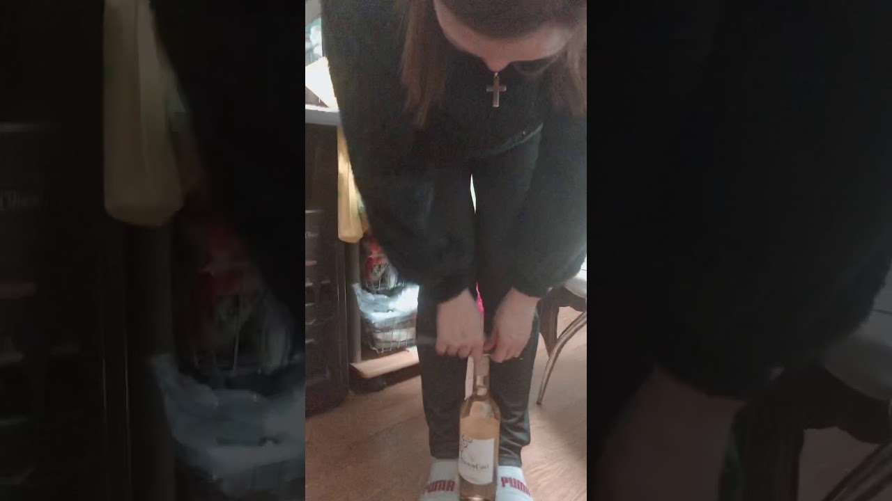 How to open wine bottle without cork opener (part 1) YouTube