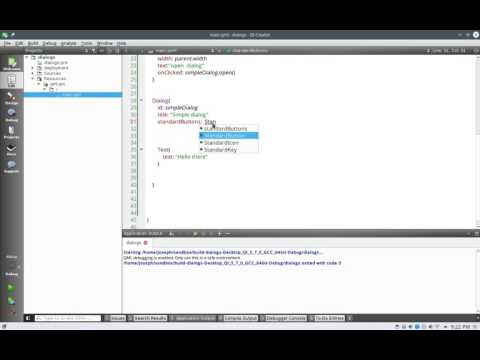 Qml Tutorials Part 35 || Dialog