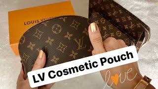 M.A.C makeup and LV cosmetic pouch