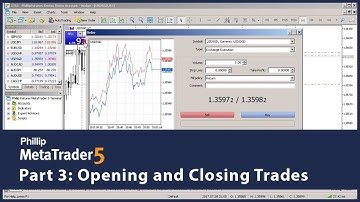 Phillip MetaTrader 5 - Opening and Closing Trades (Part 3)