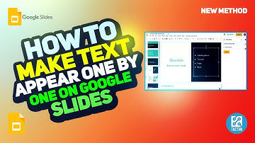 How to Make Text Appear One by One on Google Slides | Easy Tutorial 2025
