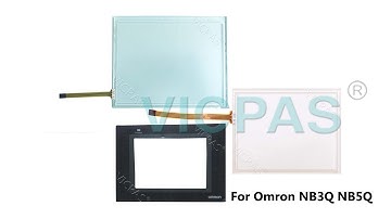 Touch Screen Panel And Overlay For Omron NB3Q NB5Q Repair With Membrane Keypad, Lcd Display Replace