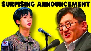 K-POP NEWS!! BTS Jin JUST Did A SURPRISING ANNOUNCEMENT !!