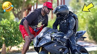 Motorcycle UBER Prank Gone Wrong