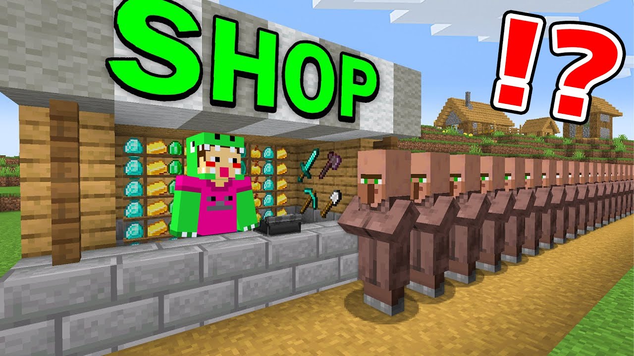 お店を作って金持ちになる世界でサバイバル！？【まいくら・マインクラフト】