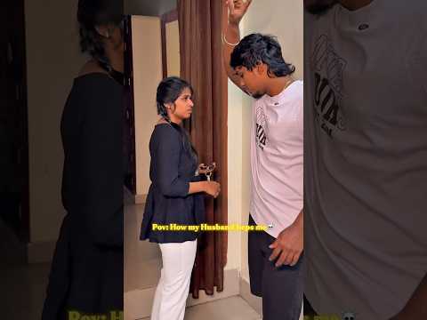 Husband Wife???? She dint expect this????????#husbandwifecomedy #blackbeescouple #shorts