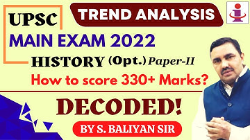 UPSC MAINS 2022 | History Optional (Paper-II) | Trend Analysis & Discussion Session | By Baliyan Sir