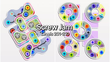 Screw Jam Gameplay Levels 201-210 / It