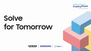 Samsung Solve for Tomorrow Webinar 2: Identifying and Solving problems