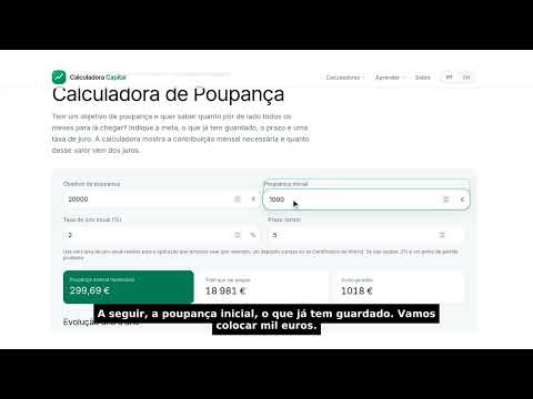 Calculadora de Poupança
