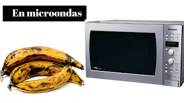 ¿Se pueden calentar los plátanos en el microondas para que maduren?