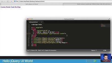 006 Creating Our First Page Using jQuery UI Widgets