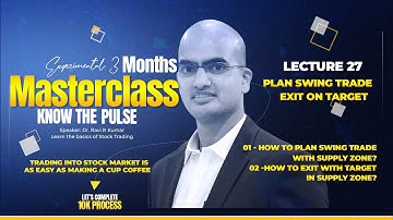 Masterclass Lec - 27 | Plan Swing Trade and Exit on Target | Speaker: Dr. Ravi R Kumar
