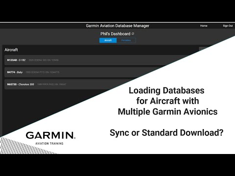 Loading Database for Aircraft with Multiple Garmin Avionics – Sync or Standard Download?