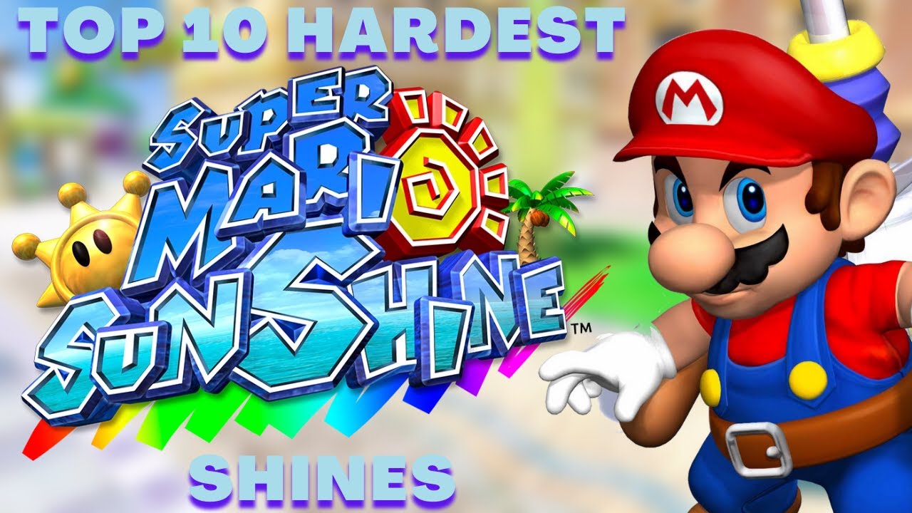 Top 10 Hardest Super Mario Sunshine Shines - YouTube