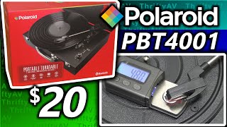 $20 Turntable? Polariod PBT4001: Cheapest NEW Turntable Ever?