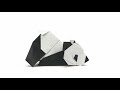 Origami Lazy Panda by Chen Xiao