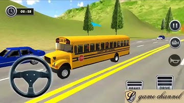 school bus coach driver simulator gameplay level 9 || l game channel || android & ios gameplay