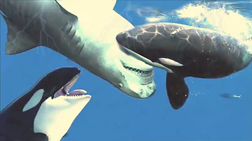 White Shark vs Orca Whales