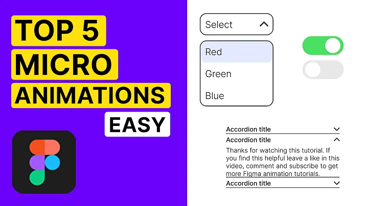 How to create Micro Animations in Figma