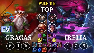 DFM Evi Gragas vs Irelia Top - KR Patch 11.5