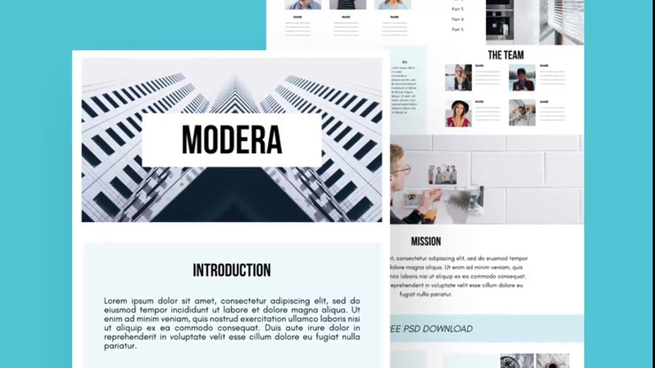 presentation template free photoshop