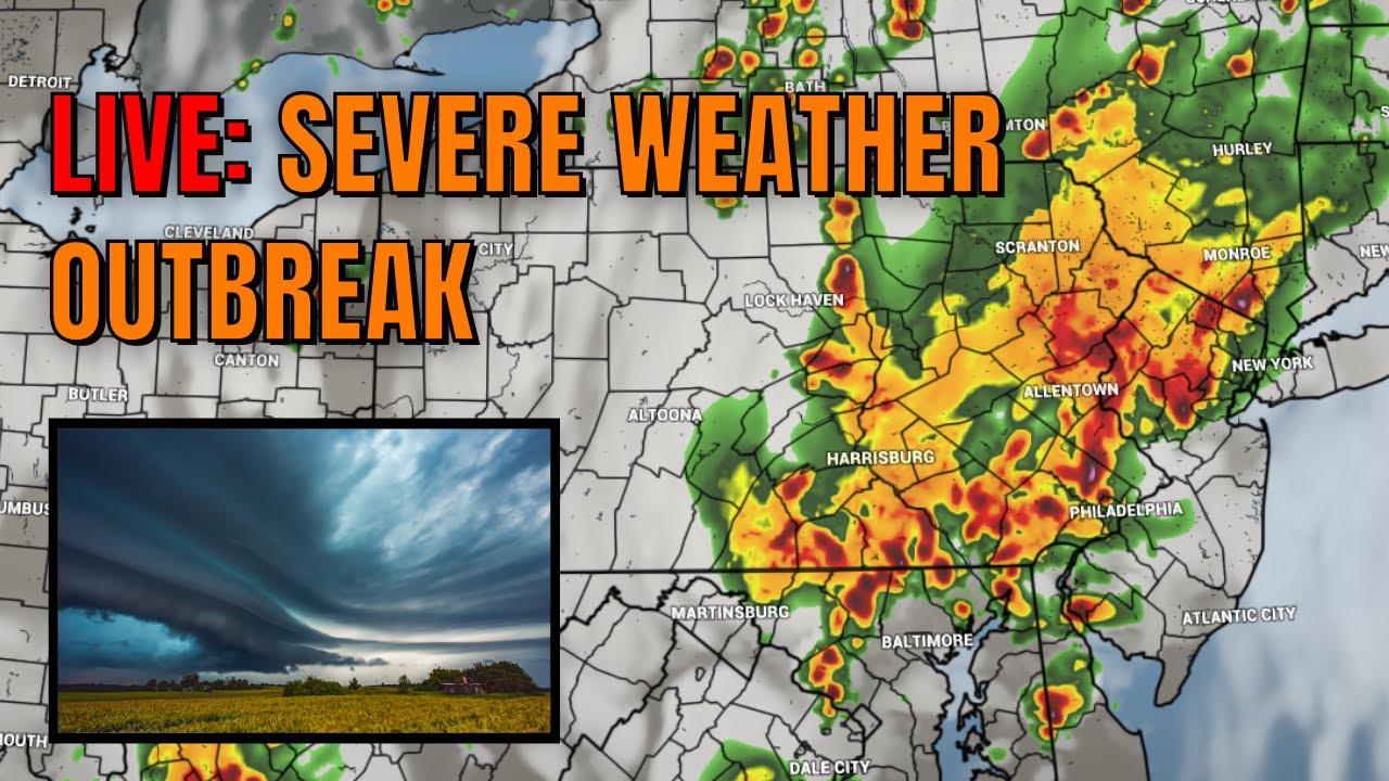 LIVE: SEVERE WEATHER OUTBREAK, flash flooding possible - YouTube