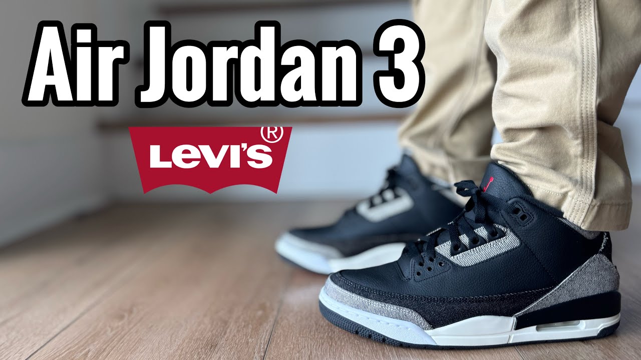 Air Jordan 3 x Levi's “Black Denim” Review & On Feet - YouTube