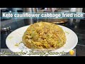 KETO CAULIFLOWER CABBAGE FRIED RICE FOR SINGLE PERSON || ANG SARAP LASANG JAVA RICE