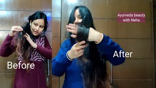 1बार में ही उलझे रूखे बेजान बालो को चमकदार बनाए / Remedy for frizzy hair #haircare for frizzy hair