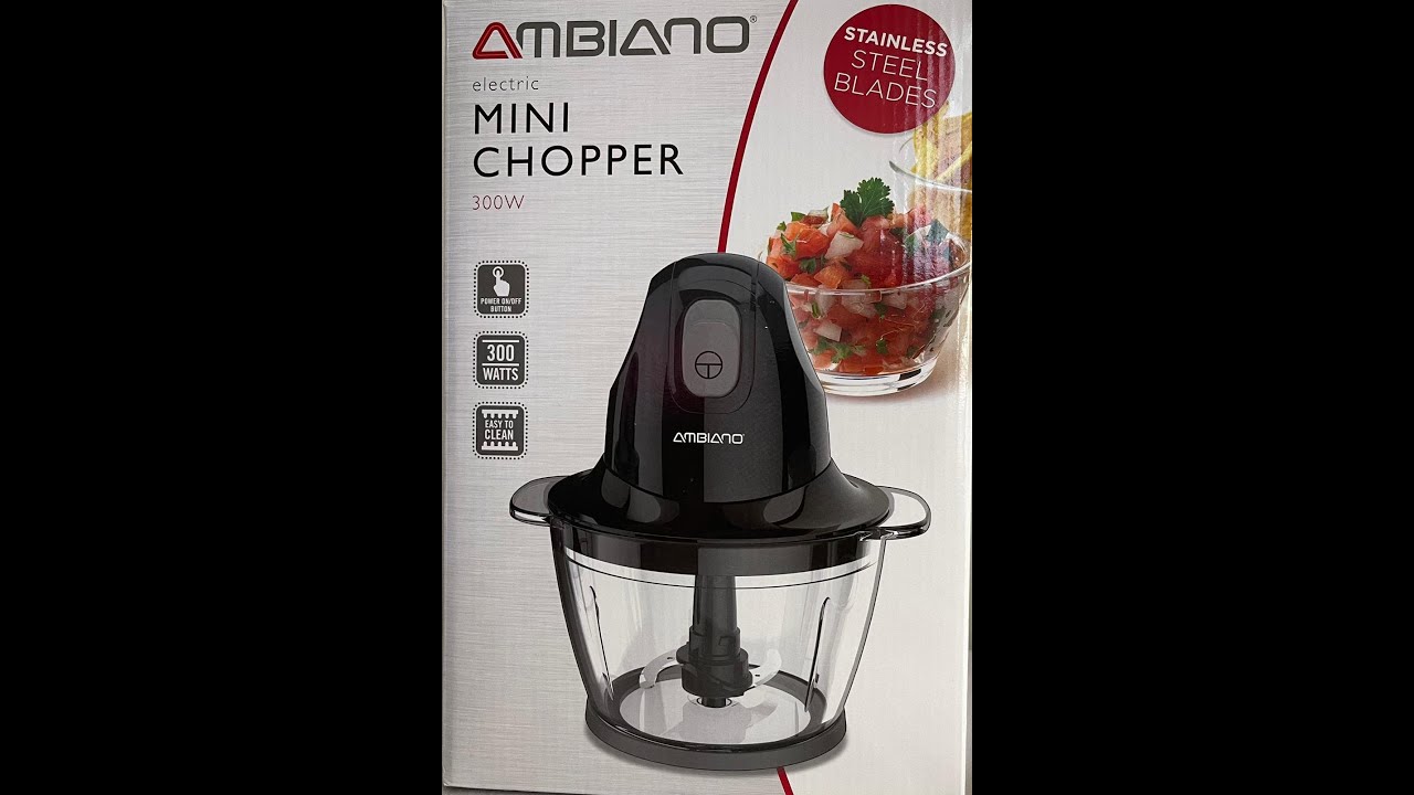 Aldi AMBIANO Mini chopper review YouTube