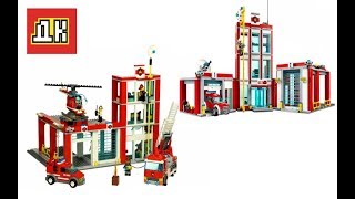 Lego City Fire Station 60004  vs 60110  Lego Speed Build  All Fire Station Lego City