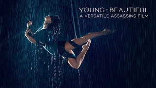 VERSATILE ASSASSINS | Young &amp; Beautiful | Blindfolded Aerial Performance in Rain Room - Selkie Hom