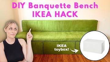 How to DIY Banquette Bench Seating with Storage | Budget-Friendly IKEA Hack!