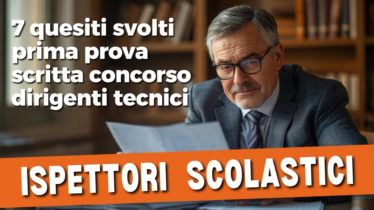 7 quesiti svolti prima prova scritta concorso dirigenti tecnici