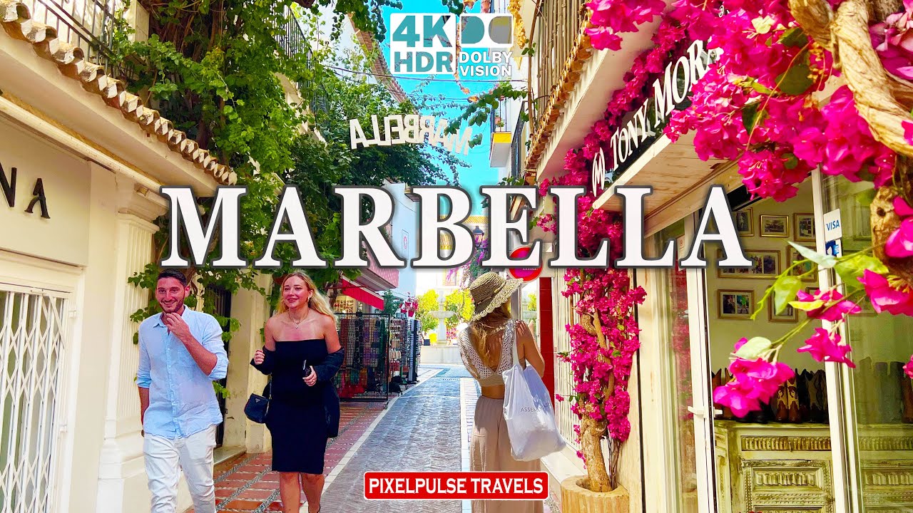 Marbella in Spring| Spain Walking Tour in 4K 60fps – The Best Destination on the Costa del Sol! 🇪🇸✨