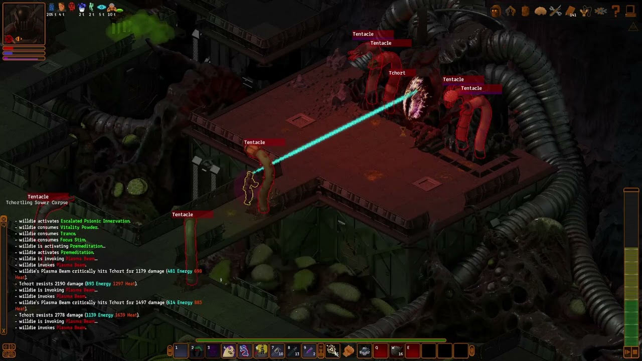 plasma beam vs Tchort (DOM)