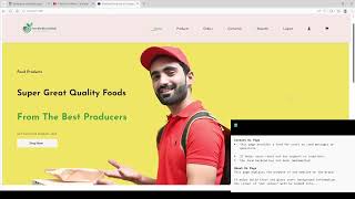 Website Prototype(Frontend Display)
